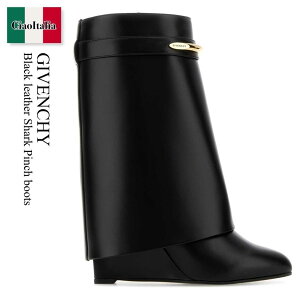 �y���ʌ���E�݌Ɍ���E�����ҏ����I�z �W�o���V�B / Givenchy Black Leather Shark Pinch Boots / BE605LE1J7 / BE605LE1J7 001 / BE605LE1J7001 / �~�h���u�[�c