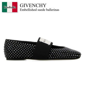 �y���ʌ���E�݌Ɍ���E�����ҏ����I�z �W�o���V�B / Givenchy Embellished Suede Ballerinas / BE5010E2GU / BE5010E2GU 001 / BE5010E2GU001 / �o���G�V���[�Y