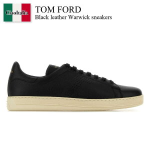 �y���ʌ���E�݌Ɍ���E�����ҏ����I�z �g���E�t�H�[�h / Tom Ford Black Leather Warwick Sneakers / J1507LCL045LNWB / J1507LCL045 LNWB / J1507LCL045L / J1507LCL045L NWB / �X�j�[�J�[