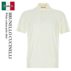 �y���ʌ���E�݌Ɍ���E�����ҏ����I�z �u���l���N�`�l�� / Brunello Cucinelli White Cotton Polo Shirt / M29800125 / M29800125 CO312 / M29800125CO312 / �|���V���c