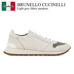 �y���ʌ���E�݌Ɍ���E�����ҏ����I�z �u���l���N�`�l�� / Brunello Cucinelli Light Grey Fabric Sneakers / MZ58G1960 / MZ58G1960 C209 / MZ58G1960C209 / �X�j�[�J�[