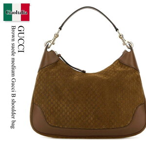 �y���ʌ���E�݌Ɍ���E�����ҏ����I�z �O�b�` / ���΂� / �J�o�� / Gucci Brown Suede Medium Gucci B Shoulder Bag / 855251 AAEE7 / 855251 AAEE7 2118 / 855251AAEE7 / 855251AAEE7 2118 / 855251AAEE72118 / �V�����_�[�o�b�O�E�|