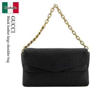 �y���ʌ���E�݌Ɍ���E�����ҏ����I�z �O�b�` / ���΂� / �J�o�� / Gucci Black Leather Large Shoulder Bag / 857362 AAF1I / 857362 AAF1I 1000 / 857362AAF1I / 857362AAF1I 1000 / 857362AAF1I1000 / �V�����_�[�o�b�O�E�|�V�F