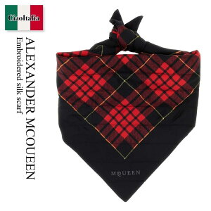 �y���ʌ���E�݌Ɍ���E�����ҏ����I�z �A���L�T���_�[�E�}�b�N�C�[�� / Alexander Mcqueen Embroidered Silk Scarf / 851865 3001Q / 851865 3001Q 1074 / 8518653001Q / 8518653001Q 1074 / 8518653001Q1074 / �X�J�[�t