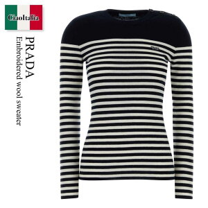 �y���ʌ���E�݌Ɍ���E�����ҏ����I�z �v���_ / Prada Embroidered Wool Sweater / P24Z2Q F022X / P24Z2Q SOOO19IH F022X / P24Z2QSOOO19IH / P24Z2QSOOO19IH F022X / P24Z2QSOOO19IHF022X / �j�b�g�E�Z�[�^�[