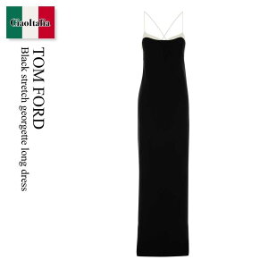 �y���ʌ���E�݌Ɍ���E�����ҏ����I�z �g���E�t�H�[�h / Tom Ford Black Stretch Georgette Long Dress / AB3623FAX187NWE / AB3623FAX18 7NWE / AB3623FAX187 / AB3623FAX187 NWE / �����s�[�X