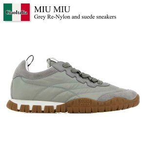 �y���ʌ���E�݌Ɍ���E�����ҏ����I�z �~���E�~���E / Miu Miu Grey Re-Nylon And Suede Sneakers / 5E417E F0424 / 5E417E F005ZJM F0424 / 5E417EF005ZJM / 5E417EF005ZJM F0424 / 5E417EF005ZJMF0424 / �X�j�[�J�[