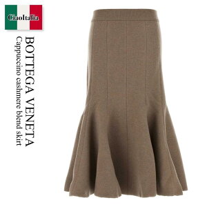 �y���ʌ���E�݌Ɍ���E�����ҏ����I�z �{�b�e�K�E���F�l�^ / Bottega Veneta Cappuccino Cashmere Blend Skirt / 833850 V33N0 / 833850 V33N0 9713 / 833850V33N0 / 833850V33N0 9713 / 833850V33N09713 / �X�J�[�g