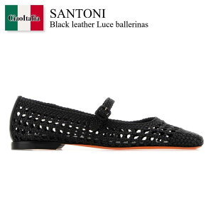 �y���ʌ���E�݌Ɍ���E�����ҏ����I�z �T���g�[�j / Santoni Black Leather Luce Ballerinas / WAMA72160HA1SARX / WAMA72160HA1SARX N01 / WAMA72160HA1SARXN01 / �o���G�V���[�Y