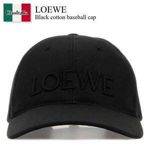 �y���ʌ���E�݌Ɍ���E�����ҏ����I�z ���G�x / Loewe Black Cotton Baseball Cap / K820358X68 / K820358X68 BLACK / K820358X68BLACK / �L���b�v