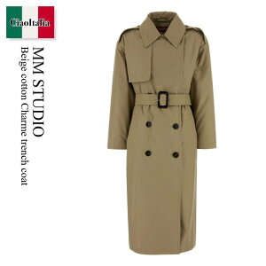 �y���ʌ���E�݌Ɍ���E�����ҏ����I�z �}�b�N�X�}�[�� / Mm Studio Beige Cotton Charme Trench Coat / 261602 002 / 261602 1021600 002 / 2616021021600 / 2616021021600 002 / 2616021021600002 / �R�[�g