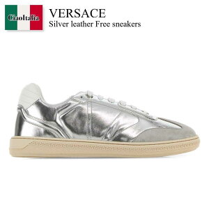 �y���ʌ���E�݌Ɍ���E�����ҏ����I�z ���F���T�[�`�F / Versace Silver Leather Free Sneakers / 10218 631A17248 / 10218 631A17248 6E59P / 10218631A17248 / 10218631A17248 6E59P / 10218631A172486E59P / �X�j�[�J�[