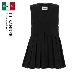 �y���ʌ���E�݌Ɍ���E�����ҏ����I�z �W���T���_�[ / Jil Sander Black Wool Top / J01NC0175J 40002 / J01NC0175J 40002 001 / J01NC0175J40002 / J01NC0175J40002 001 / J01NC0175J40002001 / �g�b�v�X���̑�