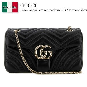 �y���ʌ���E�݌Ɍ���E�����ҏ����I�z �O�b�` / ���΂� / �J�o�� / Gucci Black Nappa Leather Medium Gg Marmont Shoulder Bag / 837267 AAE38 / 837267 AAE38 1000 / 837267AAE38 / 837267AAE38 1000 / 837267AAE381000 / �V�����_�[�o