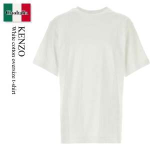 �y���ʌ���E�݌Ɍ���E�����ҏ����I�z �P���]�[ / Kenzo White Cotton Oversize T-Shirt / FG55TS4024SG / FG55TS4024SG 01 / FG55TS4024SG01 / T�V���c�E�J�b�g�\�[