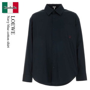 �y���ʌ���E�݌Ɍ���E�����ҏ����I�z ���G�x / Loewe Navy Blue Cotton Shirt / H526Y05XAN / H526Y05XAN DARKNAVYBLUE / H526Y05XANDARKNAVYBLUE / �V���c