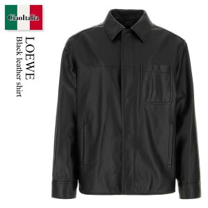 �y���ʌ���E�݌Ɍ���E�����ҏ����I�z ���G�x / Loewe Black Leather Shirt / H526Y31L52 / H526Y31L52 BLACK / H526Y31L52BLACK / �V���c