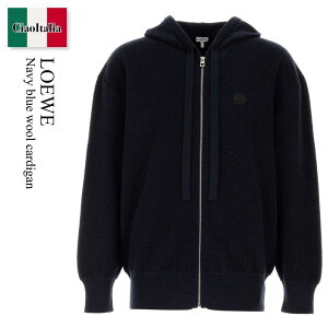 �y���ʌ���E�݌Ɍ���E�����ҏ����I�z ���G�x / Loewe Navy Blue Wool Cardigan / H526Y16KAT / H526Y16KAT NAVYBLUE / H526Y16KATNAVYBLUE / �J�[�f�B�K��