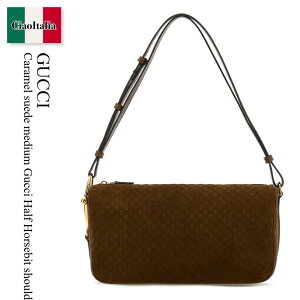 �y���ʌ���E�݌Ɍ���E�����ҏ����I�z �O�b�` / ���΂� / �J�o�� / Gucci Caramel Suede Medium Gucci Half Horsebit Shoulder Bag / 860787 AAEE7 / 860787 AAEE7 2118 / 860787AAEE7 / 860787AAEE7 2118 / 860787AAEE72118 / �V�����_�[