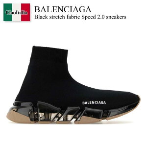 �y���ʌ���E�݌Ɍ���E�����ҏ����I�z �o�����V�A�K / Balenciaga Black Stretch Fabric Speed 2.0 Sneakers / 617196 W2DC4 / 617196 W2DC4 1092 / 617196W2DC4 / 617196W2DC4 1092 / 617196W2DC41092 / �X�j�[�J�[