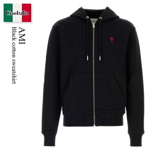 �y���ʌ���E�݌Ɍ���E�����ҏ����I�z �A�~�A���N�T���h���}�e���b�V / Ami Black Cotton Sweatshirt / BFUSW435730 / BFUSW435730 001 / BFUSW435730001 / �p�[�J�[�E�t�[�f�B