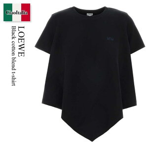 �y���ʌ���E�݌Ɍ���E�����ҏ����I�z ���G�x / Loewe Black Cotton Blend T-Shirt / S540Y22X87 / S540Y22X87 BLACK / S540Y22X87BLACK / T�V���c�E�J�b�g�\�[