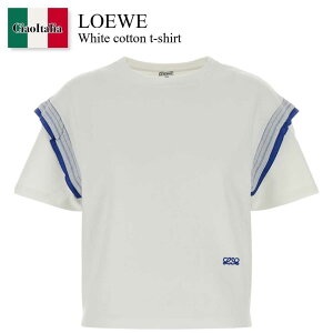 �y���ʌ���E�݌Ɍ���E�����ҏ����I�z ���G�x / Loewe White Cotton T-Shirt / S540Y22X90 / S540Y22X90 WHITE / S540Y22X90WHITE / T�V���c�E�J�b�g�\�[