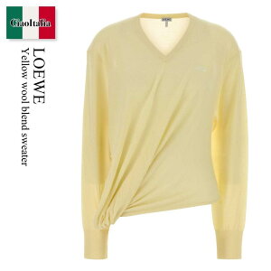 �y���ʌ���E�݌Ɍ���E�����ҏ����I�z ���G�x / Loewe Yellow Wool Blend Sweater / S540Y14KHD / S540Y14KHD LIGHTYELLOW / S540Y14KHDLIGHTYELLOW / �j�b�g�E�Z�[�^�[
