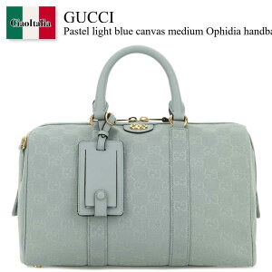 �y���ʌ���E�݌Ɍ���E�����ҏ����I�z �O�b�` / ���΂� / �J�o�� / Gucci Pastel Light Blue Canvas Medium Ophidia Handbag / 857595 AAF09 / 857595 AAF09 1807 / 857595AAF09 / 857595AAF09 1807 / 857595AAF091807 / �n���h�o�b�O