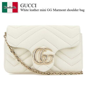 �y���ʌ���E�݌Ɍ���E�����ҏ����I�z �O�b�` / ���΂� / �J�o�� / Gucci White Leather Mini Gg Marmont Shoulder Bag / 841290 AAFAX / 841290 AAFAX 9050 / 841290AAFAX / 841290AAFAX 9050 / 841290AAFAX9050 / �V�����_�[�o�b�O�E