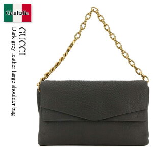 �y���ʌ���E�݌Ɍ���E�����ҏ����I�z �O�b�` / ���΂� / �J�o�� / Gucci Dark Grey Leather Large Shoulder Bag / 857362 AAF1J / 857362 AAF1J 1108 / 857362AAF1J / 857362AAF1J 1108 / 857362AAF1J1108 / �V�����_�[�o�b�O�E�|�V