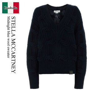 �y���ʌ���E�݌Ɍ���E�����ҏ����I�z �X�e���E�}�b�J�[�g�j�[ / Stella Mccartney Midnight Blue Wool Sweater / 6K1133 3S2616 / 6K1133 3S2616 4000 / 6K11333S2616 / 6K11333S2616 4000 / 6K11333S26164000 / �j�b�g�E�Z�[�^�[