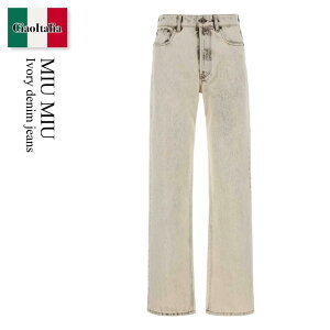 �y���ʌ���E�݌Ɍ���E�����ҏ����I�z �~���E�~���E / Miu Miu Ivory Denim Jeans / GWP591 F0009 / GWP591 SOOO183T F0009 / GWP591SOOO183T / GWP591SOOO183T F0009 / GWP591SOOO183TF0009 / �f�j���E�W�[�p��