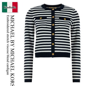 �y���ʌ���E�݌Ɍ���E�����ҏ����I�z �}�C�P���E�R�[�X / Michael By Michael Kors Stretch Viscose Blend Cardigan / MS661G1KVM / MS661G1KVM BLUNOTTE / MS661G1KVMBLUNOTTE / �J�[�f�B�K��