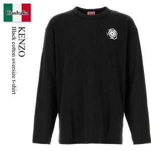 �y���ʌ���E�݌Ɍ���E�����ҏ����I�z �P���]�[ / Kenzo Black Cotton Oversize T-Shirt / FG55TL3024SK / FG55TL3024SK 99J / FG55TL3024SK99J / T�V���c�E�J�b�g�\�[