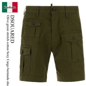 �y���ʌ���E�݌Ɍ���E�����ҏ����I�z �f�B�[�X�N�G�A�[�h / Dsquared Stretch Cotton Sexy Cargo Bermuda Shorts / S74MU0976 S39021 / S74MU0976 S39021 703 / S74MU0976S39021 / S74MU0976S39021 703 / S74MU0976S39021703 / �n�[�t�E�V