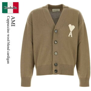 �y���ʌ���E�݌Ɍ���E�����ҏ����I�z �A�~�A���N�T���h���}�e���b�V / Ami Cappuccino Wool Blend Cardigan / UKC380KN0156 / UKC380KN0156 A117 / UKC380KN0156A117 / �J�[�f�B�K��