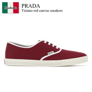 �y���ʌ���E�݌Ɍ���E�����ҏ����I�z �v���_ / Prada Tiziano Red Canvas Sneakers / 2EE467 F0007 / 2EE467 FG0003LKE F0007 / 2EE467FG0003LKE / 2EE467FG0003LKE F0007 / 2EE467FG0003LKEF0007 / �X�j�[�J�[