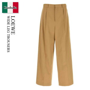 �y���ʌ���E�݌Ɍ���E�����ҏ����I�z ���G�x / Loewe Wide Leg Trousers / H526Y04X67 / H526Y04X67 ALMOND / H526Y04X67ALMOND / �p���c�E�{�g���X���̑�