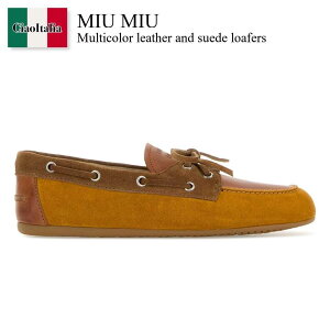 �y���ʌ���E�݌Ɍ���E�����ҏ����I�z �~���E�~���E / Miu Miu Multicolor Leather And Suede Loafers / 5D123E F05BR / 5D123E F0053K0F F05BR / 5D123EF0053K0F / 5D123EF0053K0F F05BR / 5D123EF0053K0FF05BR / ���[�t�@�[�E�I�b�N�X