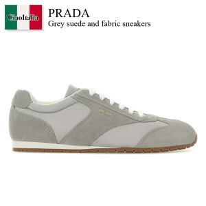 �y���ʌ���E�݌Ɍ���E�����ҏ����I�z �v���_ / Prada Grey Suede And Fabric Sneakers / 2EE465 F0424 / 2EE465 FG000D7R F0424 / 2EE465FG000D7R / 2EE465FG000D7R F0424 / 2EE465FG000D7RF0424 / �X�j�[�J�[