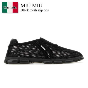 �y���ʌ���E�݌Ɍ���E�����ҏ����I�z �~���E�~���E / Miu Miu Black Mesh Slip Ons / 5S647E F0002 / 5S647E F005CD1 F0002 / 5S647EF005CD1 / 5S647EF005CD1 F0002 / 5S647EF005CD1F0002 / �T���_���E�~���[��
