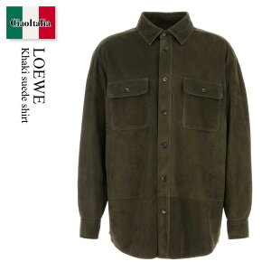 �y���ʌ���E�݌Ɍ���E�����ҏ����I�z ���G�x / Loewe Khaki Suede Shirt / H526Y31L56 / H526Y31L56 KHAKIGREEN / H526Y31L56KHAKIGREEN / �V���c