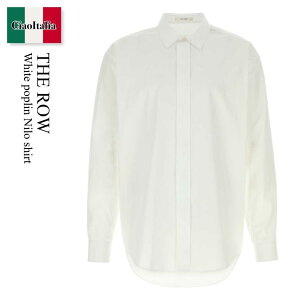 �y���ʌ���E�݌Ɍ���E�����ҏ����I�z �U�E���E / The Row White Poplin Nilo Shirt / 1322W 4280 / 1322W 4280 WHT / 1322W4280 / 1322W4280 WHT / 1322W4280WHT / �V���c