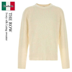 �y���ʌ���E�݌Ɍ���E�����ҏ����I�z �U�E���E / The Row Ivory Silk Laing Sweater / 1260Y 264 / 1260Y 264 WHT / 1260Y264 / 1260Y264 WHT / 1260Y264WHT / �j�b�g�E�Z�[�^�[