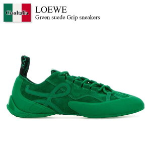 �y���ʌ���E�݌Ɍ���E�����ҏ����I�z ���G�x / Loewe Green Suede Grip Sneakers / L814282X76 / L814282X76 JUNGLEGREEN / L814282X76JUNGLEGREEN / �X�j�[�J�[