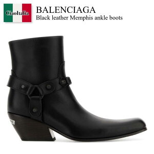 �y���ʌ���E�݌Ɍ���E�����ҏ����I�z �o�����V�A�K / Balenciaga Black Leather Memphis Ankle Boots / 854131 WCDA9 / 854131 WCDA9 1018 / 854131WCDA9 / 854131WCDA9 1018 / 854131WCDA91018 / �V���[�Y�E�T���_�����̑�