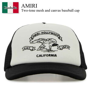 �y���ʌ���E�݌Ɍ���E�����ҏ����I�z �A�~�� / Amiri Two-Tone Mesh And Canvas Baseball Cap / AMSAHE1 / AMSAHE1 014 / AMSAHE1014 / AMSAHE1014 BLACK / AMSAHE1014BLACK / �L���b�v