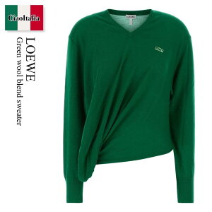 �y���ʌ���E�݌Ɍ���E�����ҏ����I�z ���G�x / Loewe Green Wool Blend Sweater / S540Y14KHD / S540Y14KHD GREEN / S540Y14KHDGREEN / �j�b�g�E�Z�[�^�[