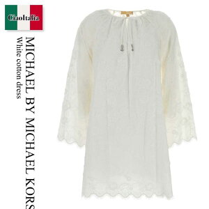 �y���ʌ���E�݌Ɍ���E�����ҏ����I�z �}�C�P���E�R�[�X / Michael By Michael Kors White Cotton Dress / MS680R0KPX / MS680R0KPX WHITE / MS680R0KPXWHITE / �����s�[�X
